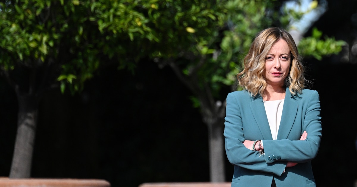La Première ministre italienne Giorgia Meloni, le 21 octobre 2024 à Rome