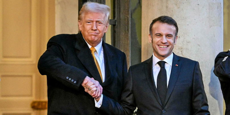 Donald Trump et Emmanuel Macron, ici lors de la réouverture de Notre-Dame, le 7 décembre 2024, se côtoient depuis 2017.