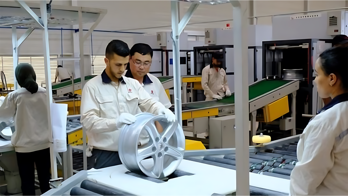 L’usine de jantes du chinois Citic Dicastal, dans la zone franche de Kenitra